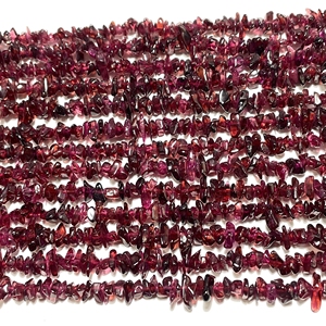 <b>Red</b> Garnet Plain Chips Natural Gemstone Uneven Shape <b>Beads</b> for Jewelry Making Garnet Heishi <b>Beads</b> - Product Image 5