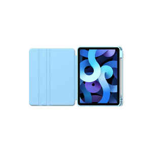 Coque de protection intelligente Netzy 2025 pour iPad avec support rotatif, en TPU, PU et cuir PC blancs - Product Image 1