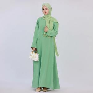 ชุดเดรสมุสลิมแขนยาวสำหรับ LR593ชุดเดรสอิสลามชุดเดรสมุสลิมอาหรับอาหรับเรียบง่ายแฟชั่น2025 - Product Image 2