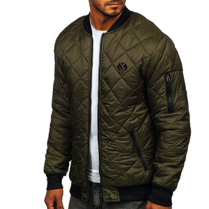 Chaqueta bomber personalizada para hombre, cazadora lisa de alta calidad, 2023 algodón, OEM, 100% - Product Image 6