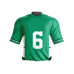 OEM personnalisé coupe ajustée unisexe uniforme de baseball dernière conception couleur unie évacuation de l'humidité séchage rapide respirant col en V - Product Image 6