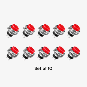 Juego de 10 Interruptores de Botón PS-212 Niquelados, Autoblocantes, de Metal y Latón, para Voltajes de hasta 240V - Envío Gratis - Product Image 3