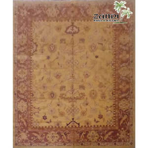 Alfombra india anudada a mano única en su tipo, de 13'1 x 10'5 pies - Product Image 1