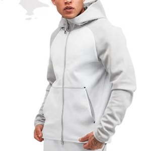 Venta al por mayor de fabricación de chándal de diseño personalizado para hombre con cremallera Sudadera con capucha y pantalones de chándal conjunto de bloque de color traje de chándal de algodón - Product Image 5
