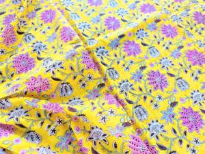 Bohemian Hand Block Print Pure Cotton Handmade <b>Fabric</b> Yard for Women's Dresses Bags Curtains Covers Indian High Quilting Women - Product Image 5