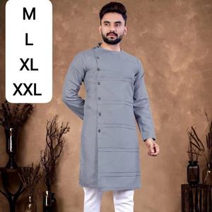 Hombres Kurta tradicional para adultos Ropa étnica dibujada a mano para bodas Eventos culturales Salidas casuales Diseño tradicional Clásico - Product Image 2