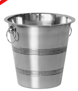 Nouveau design 2026 – Seau à vin et à boissons en métal argenté pour bars et restaurants - Product Image 4