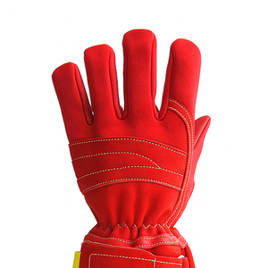 Guantes de seguridad de cuero de la mejor calidad muy exigentes Precio al por mayor Guantes DE SEGURIDAD DE SERVICIO OEM de resistencia al calor de calidad superior - Product Image 4