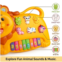 Children Learning Education Lion Music Piano Electronic Keyboard Organ Musical Instrument Toys Kids