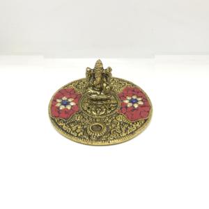 Top Quality Ganesh Round Golden <b>Incense</b> Cone Metal <b>Holder</b> ( Golden ) - Product Image 1