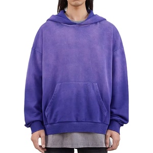 Sudadera con capucha lavada con ácido de alta calidad para hombre, ropa de calle de algodón personalizada, manga larga térmica de gran tamaño para invierno - Product Image 6