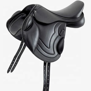 Comfortable Leather English Dressage Horse Saddle Equestrian Riding Training Equipment - Product Image 1