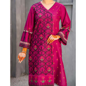 Chemise d'été pour femme AIYLA, en lin et soie, à carreaux, ornée de paillettes, de dentelle et de broderies, taille XL - Product Image 2