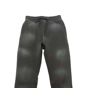 High Quality 100% Cotton Canvas Rhinestone Sweatpants Breathable Eco-Friendly Lightweight Casual Mid Waist Straight Pattern Hot - Product Image 6