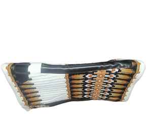 Coussin de contour multicolore en feutre de laine gris personnalisé de 1/2 pouces en laine de Nouvelle-Zélande pour selle de cheval en cuir Taille 34x42-Fabricant - Product Image 4