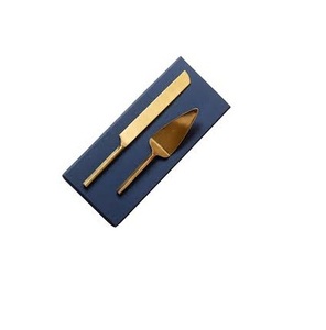 Ensemble de couteaux à gâteau en laiton de table et de serveur, boîte à cadeaux, emballage de serveur de gâteau en laiton de qualité supérieure, couteau à gâteau en laiton de qualité supérieure - Product Image 1