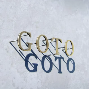 Letrero de Metal de negocios 3D para exteriores cortado con láser, señal de recepción de oficina moderna, <span class=keywords><strong>letras</strong></span> flotantes de <span class=keywords><strong>acero</strong></span> inoxidable montadas en la pared - Product Image 3