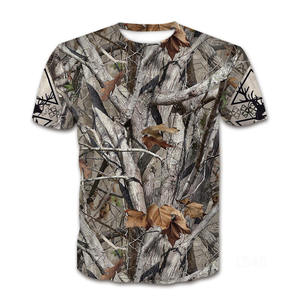 Unisex Summer Breathable Anti-Bacterial Printed 3D Animal Camo <b>T</b>-<b>Shirt</b> Casual Polyester for Hunting Fishing Pig & Duck Hunt - Product Image 1