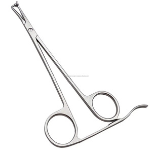 Manual Plate Holding Forceps Bone Reduction Surgical Instrument Ratchet Lock Curved Tip Pin - Product Image 1