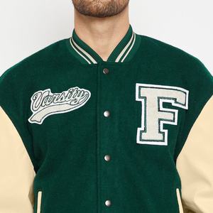 Chaquetas Varsity para Hombre al por Mayor, Personalizadas, de Alta Calidad, Servicio OEM/ODM, Frente Alto, Transpirables, de Secado Rápido, Poliéster/Algodón, para Invierno - Product Image 6