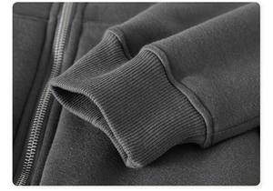 Sweat à capuche vintage pour homme lavage à l'acide vieilli surdimensionné poids lourd fermeture éclair complète coton biologique brodé Technique fermeture éclair à capuche - Product Image 5