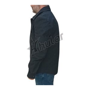 Chaqueta de lona de alta calidad personalizada para hombre chaquetas de carga personalizadas con logotipo impreso bordado personalizado - Product Image 3