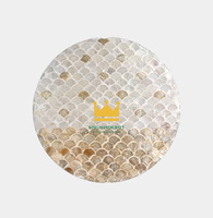 Venta al por mayor de Vietnam Artículos para el hogar Mesa hecha a mano Seashell Bandeja para servir Tablemat Precio barato