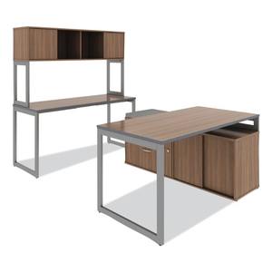 Série de bureaux ouverts Alera Modern Walnut, 29,5 L x 19,13 P x 22,78 H, avec armoire de rangement basse et meuble de classement - Product Image 3