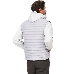 Veste légère en duvet micro bouffant matelassée et chaude pour hommes, veste d'hiver décontractée sans manches, veste en duvet avec logo personnalisé - Product Image 2