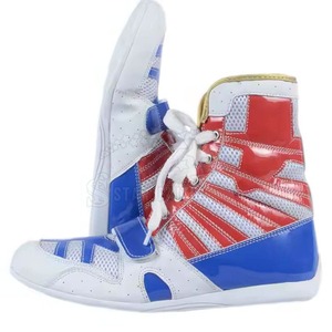 Bottes d'entraînement professionnelles de la série patriotique à tige haute avec panneaux en maille dynamique et système de fermeture double sécurisé - Product Image 6