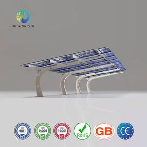 ระบบติดตั้งแผงโซลาร์เซลล์รูปตัว L แบบชุบสังกะสีและเคลือบสีอบ รุ่น JCHX สำหรับหลังคาโรงรถพลังงานแสงอาทิตย์ - Product Image 2