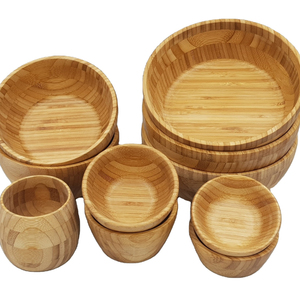 Bol en bambou naturel Durable, meilleur prix, soupe/salade/fruits/Snack en bois écologique, décor de bol fabriqué au Vietnam - Product Image 1