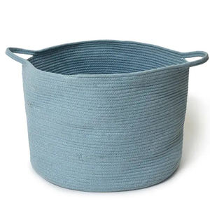Nouvelle arrivée la plus vendue corde en pur coton tissée avec poignée panier de rangement de taille personnalisée pour les accessoires de bureau à domicile utilisation déco - Product Image 3