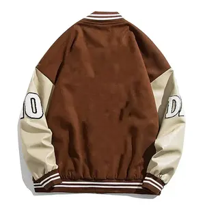 Chaquetas Universitarias de Béisbol Personalizadas al por Mayor con Logotipo Personalizado OEM ODM, Chaquetas de Primavera para Hombre, Impermeables, Transpirables, Color Personalizado, Elegantes - Product Image 2