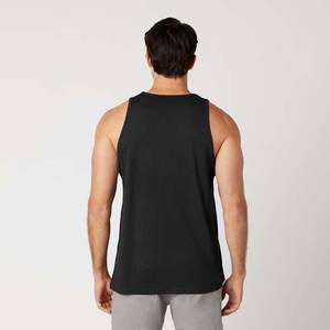 Camisetas de Tirantes Personalizadas para Hombre, de Punto, Transpirables, de Algodón y Elastano, para Gimnasio, Fitness, Ropa Deportiva, Camiseta sin Mangas para Musculación, Color Negro - Product Image 3