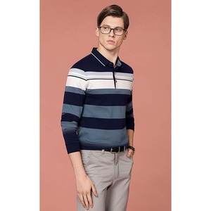 Polo de algodón de LICRA para hombre, camiseta de manga larga con diseño de logotipo personalizado, de la mejor calidad - Product Image 5