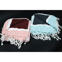 100% Egyptian Cotton Striped Fouta Beach Towel Woven Eco-Friendly Quick-Dry Highest Quality Modern Luxury Super Absorbent