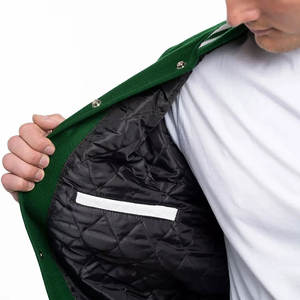 Plus size men's versity jackets wholesale blank Varsiti jackets custom logo plain letter man varsity jacket for men - Product Image 4