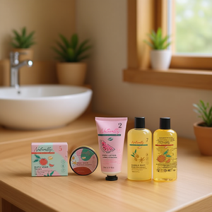 Set da Viaggio Ecologico per la Cura della Pelle, Idratante Organico di Grado Cosmetico per il Corpo, Essenziali per il Bagno in Movimento - Product Image 3