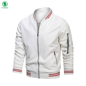 Chaqueta de Invierno para Hombre XS, Estilo Urbano, Cuero Genuino y Lona, Ecológica, Transpirable, Cortavientos, Ligera, Frente - Product Image 3