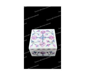 Boîte à bijoux en marbre léger de qualité supérieure Affichage élégant avec stockage sécurisé pour collection directe de l'Inde - Product Image 1