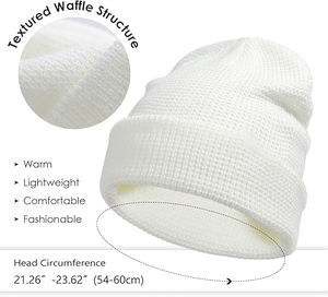 Unisex Custom Brand Unique Cable Knitted Lightweight Stylish <b>Slouch</b> Long <b>Beanie</b> Different Style Extreme Comfort - Product Image 6