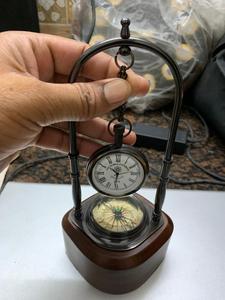 Reloj náutico de latón Vintage, brújula, temporizador, estilo antiguo, artesanía de Metal pulido, Ideal para regalos de capitán y decoración del hogar - Product Image 5