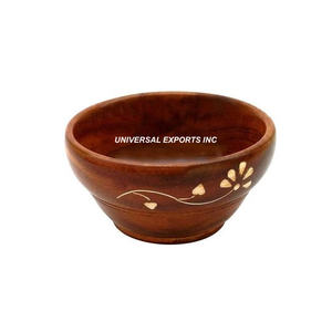 Wooden Set of Three <b>Chocolate</b> Bowl Nice Quality Handmade Serving Bowl Classic Stylish <b>fancy</b> Wooden <b>Chocolate</b> Bowl - Product Image 4