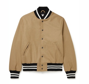 Blouson universitaire en laine de haute qualité, durable, pour l'hiver, avec broderie de logo personnalisée, neuf, style urbain, en toile - Product Image 1