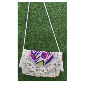 Designer Women's Hobo Style Evening Shopping <b>Bag</b> Handmade Bohemian Style Beaded Clutch <b>Messenger</b> Indian Embroidery Shoulder <b>Bag</b> - Product Image 6