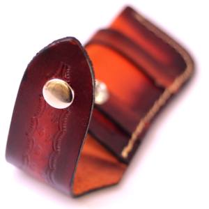 Tendencia fábrica OEM producto 2023 Venta caliente cuero de grano rico contraste sombreado vaina para cuchillos plegables - Product Image 4