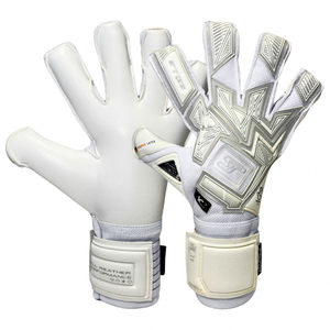 Guantes de portero de cuero de primera calidad Venta al por mayor Agarre de látex de fútbol Agarre cómodo de cuero y látex para deportes al aire libre - Product Image 1