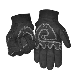Gants en cuir de mécanicien personnalisés noirs Nouveau design Protection améliorée Gants de travail confortables et résistants - Product Image 2