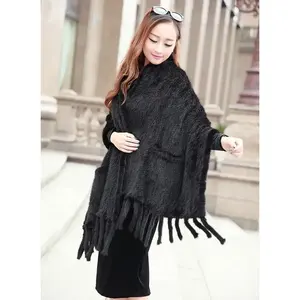 Chal de Piel Sintética de Visón Tejido para Invierno, Bufanda de Piel Sintética - Product Image 1